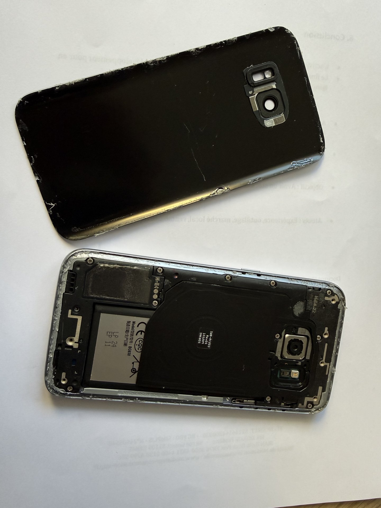 Samsung S7 Edge réparé - Résultat final