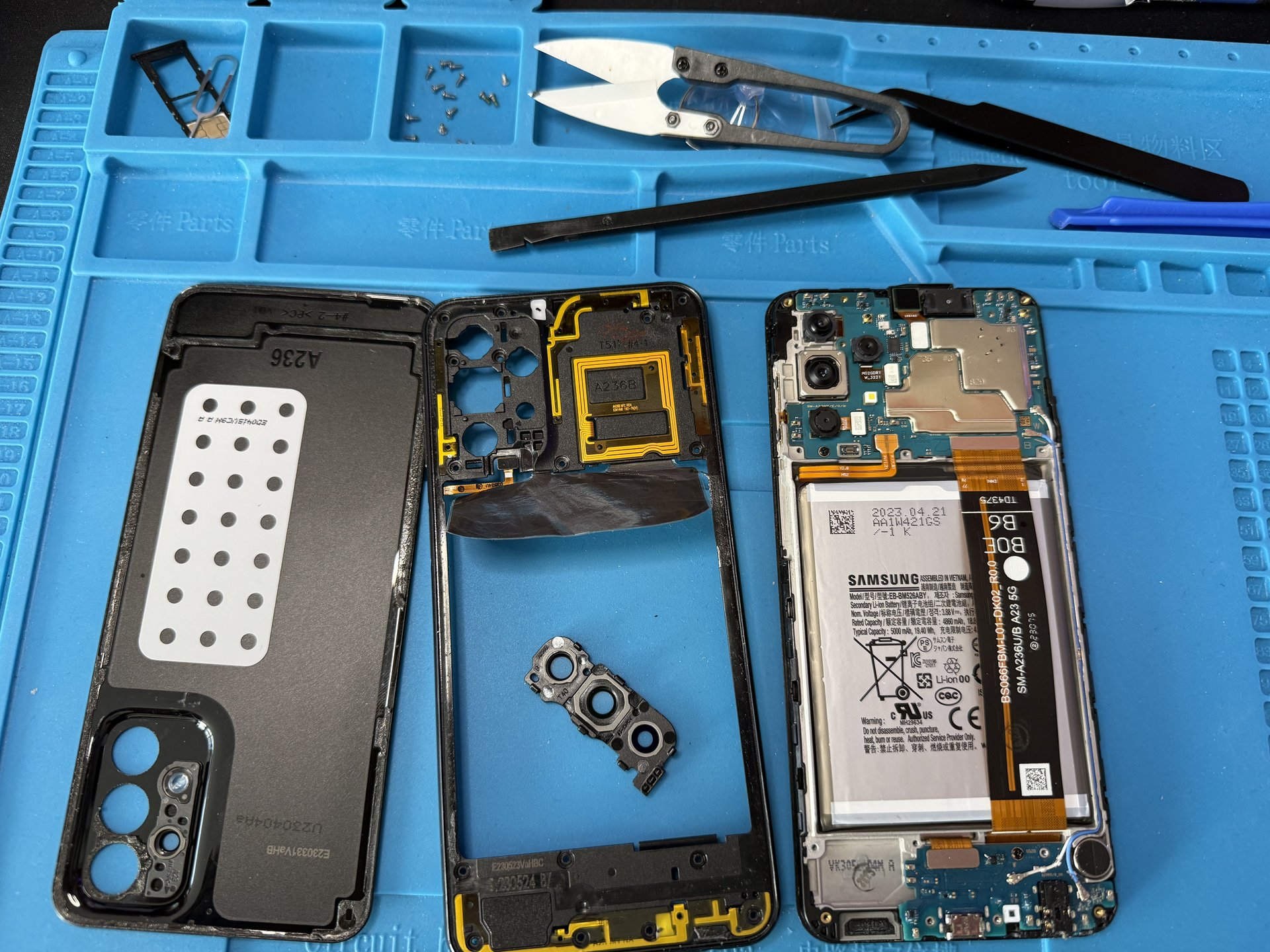 Samsung réparé - Travail professionnel